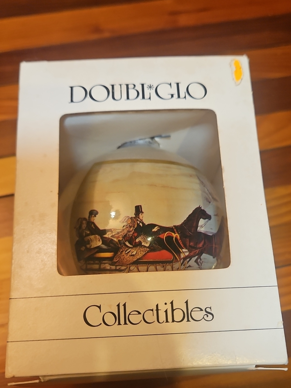 🌟3/$25🌟 vintage glass Christmas ornament Doubl-Glo.